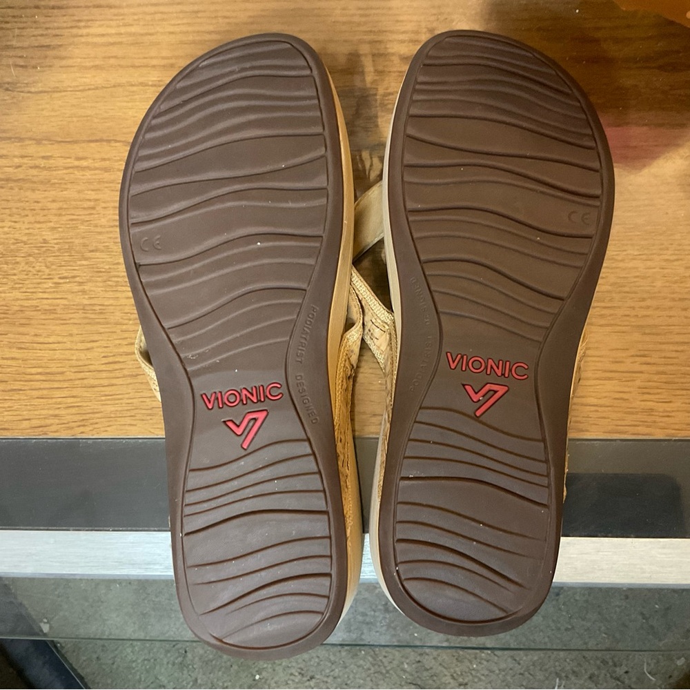 VIONIC PACIFIC HIGH TIDE WEDGE SANDALS SZ 9 - Picture 7 of 8